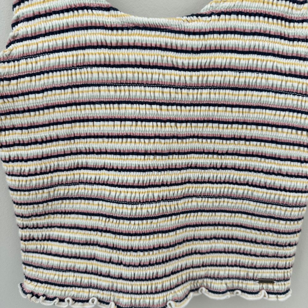 Hollister Multicolor Stretch Cropped Tank SZ Medium - Picture 3 of 10